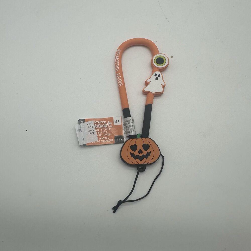 Creatology Halloween Jack O Lantern Phone Lanyard Ghost Eyeball Pumpkin